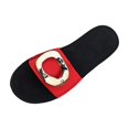 thumbnail image 2 of Jovati Pantoufles Décontractées pour Femmes, Semelle Souple Antidérapante, Couleur Unie, Polyester, Intérieur/extérieur, Portables, Style Paresseux, Ajustement Confortable, 2 of 10