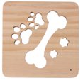 thumbnail image 4 of LED Night Light, Carved Hollow Cute 3D Night Lamp Bone Paw Print Pattern  for Office for Bedroom, 4 of 8