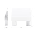 thumbnail image 4 of Nexera Twin Size Storage Headboard, White, 4 of 4