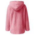 thumbnail image 3 of Innerwin Veste Unie pour Femmes Automne à Manches Longues avec Capuche Rose TG, 3 of 5