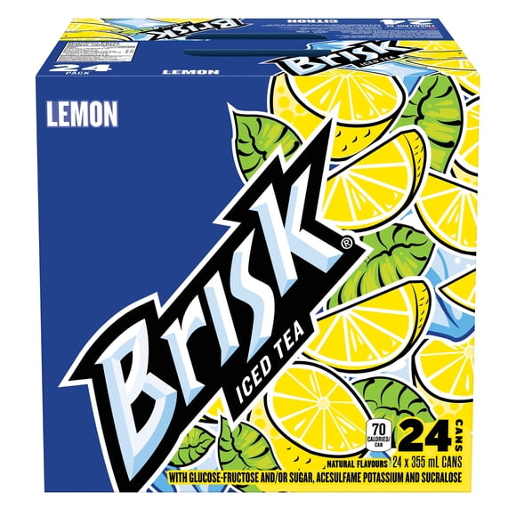 Brisk Lemon Iced Tea 24 x 355mL, Cans