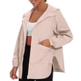 thumbnail image 3 of Sentmoon Ski Jacket Women Oversized Hooded Neck Long Sleeve Winter Coat Women Zipper Solid Color Windproof Waterproof Women Clothes Fall and Winter for Backpacking and Camping, 3 of 8