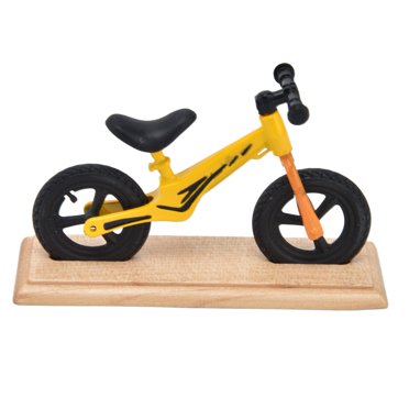 Model Dollhouse Mini Bike Metal Composite Wood Miniature Mountain Bike for Doll House Decoration