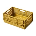 thumbnail image 2 of Foldable Crate with Handles,Collapsible Storage Bins Plastic Crates Organizer, Folding Storage Containers Stackable Basket Box for Home Office Shelves Kitchen Bedroom Bathroom, 2 of 5