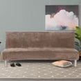 thumbnail image 2 of Solid Sofa Bed Cover Folding Armless Elastic Fabric Futon All-inclusive Cover, 2 of 9