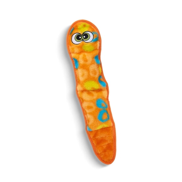 Outward Hound Sssupreme Snake Durable Stuffing-Free Squeak Plush Dog Tug Toy