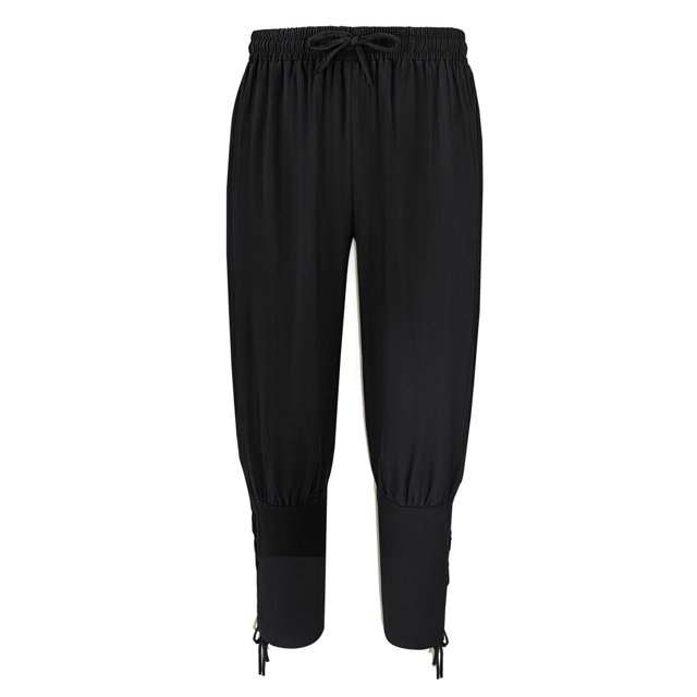 Meichang Womens Linen Pants Drawstring Elastic Waisted Cotton Linen Pants Solid Color Cinch Bottom Long Pants Comfy Lightweight Summer Pants