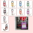 thumbnail image 4 of Baohd PL38-KD 38 mm PVC Curved Safety Lockout Padlock Yellow, 4 of 9
