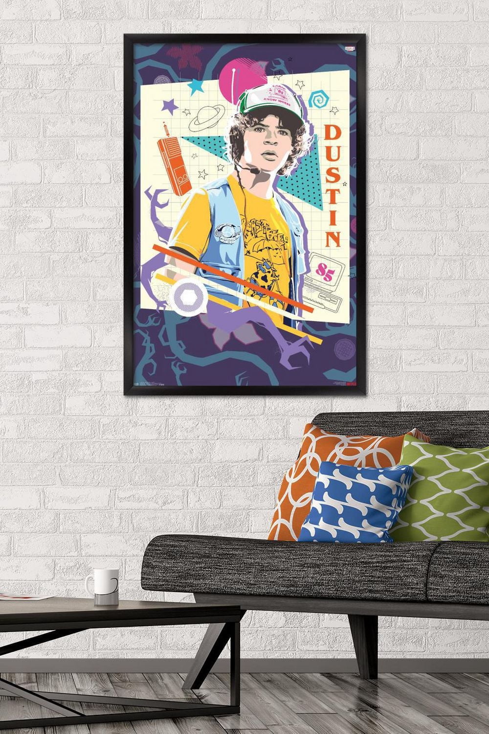 Netflix Stranger Things: Season 3 - Dustin Wall Poster, 14.725" x 22.375" Framed