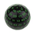 thumbnail image 2 of Milaget 100 Sides Polyhedral Dice Toys Multi Sided Acrylic Dices for Table Board Game Green-1, 2 of 8