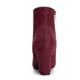 thumbnail image 2 of Unique Bargains Women's Side Zipper Block Heel Ankle Boots, 2 of 8