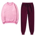 thumbnail image 1 of Besolor Ensembles 2 Pcs pour Femmes Survêtements Décontractés Chandail à Col Rond et Pantalon de Jogging Ensembles d'Entraînement Survêtements, 1 of 5