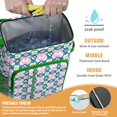 thumbnail image 4 of Small Floral Botanical Pattern Insulated Cooler Backpack, Leakproof Waterproof Lunch Backpack for Spring and Summer Outdoor Activities, 4 of 6