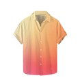 thumbnail image 1 of Plebaso Button down Shirts for Men Short Sleeve Summer Beach Shirts Fashion Gradient Color Mens Shirts, 1 of 5