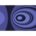 thumbnail image 1 of Ahgly Company Machine Washable Indoor Rectangle Transitional Midnight Blue Area Rugs, 4' x 6', 1 of 7