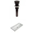 thumbnail image 1 of American Imaginations 31.89-in. W 3H4-in. Ceramic Top Set In White Color - Overflow Drain Incl. AI-30773, 1 of 9