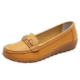 thumbnail image 1 of 2025 Chaussures Plates de Marche Confort pour Femmes pour le Travail pour Femmes Mocassin de Bureau à Enfiler Semelles Intérieures Plates pour Femmes Mocassin Chaussures Plates Confortables Chaussures de Conduite d'Extérieur, 1 of 8