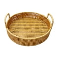 thumbnail image 2 of Pisexur Small Wicker Basket,Rattan Bread Baskets Round Woven Fruit Bowls Key Holders Stackable for Storage, Snack, Fruit, Vegetable Natural Small Basket, 2 of 6