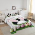 thumbnail image 3 of Erosebridal Easter Rabbit Comforter Sets Queen Size,Cute Eggs Bedding Queen Comforter Set,Kids Room Decorative,Reversible,Ultra Soft,3 Pieces, 3 of 7