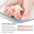 thumbnail image 3 of ruzhgo Length Coffin Fake Nail Scratch Resistant Press-on Fingernails Removable Trimble Nail Tip Adjustable Manicure Stickers Girls Type 1 Type 21, 3 of 6