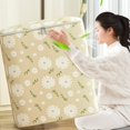 thumbnail image 4 of MesaSe [] Clothes Quilts Storage Bag  Wardrobe Sorting Storage Box  Portable Storage Bag Zipper Storage Bag  Double Zipper Closure and Reinforced Handle Light Blue 150L, 4 of 6