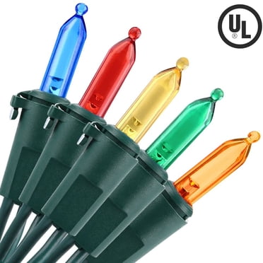 100 LED Christmas Lights, 33ft Christmas Lights Multi Color, Connectable 120V UL Certified Christmas Tree Lights for Indoor Outdoor, Xmas, Party, Home, Patio, Garden and Holiday Decorations