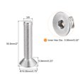 thumbnail image 2 of Unique Bargains 3/8-16x2' Flat Head Socket Cap Screws, 304 Stainless Steel Hex Socket Drive Fasteners Bolts 5Pack, 2 of 5