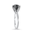 thumbnail image 2 of 1 Ct Black Diamond Solitaire Engagement Ring 14K White Gold, 2 of 4