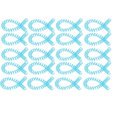 Plastic Spiral Binding Spines, 0.43in Inner Diameter 20Pcs Spiral Binding Coils Long Service Life ABS For Work Blue