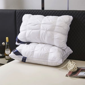 Danhjin Oreillers renversés WashableBedding Size Bed Oreiller Blanc Cool Hôtel Qualité Coin Propped Oreil pour dos plat ou côté couchage