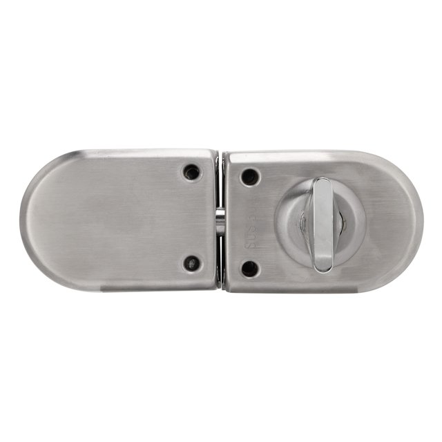 Shower Door Lock, Sliding Glass Door Lock Double Opening Stainless Steel for Kitchen for Office for Home