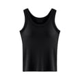 thumbnail image 3 of Women's Tanks & - Seamless Ribbed Camisole with Built-In Bra Support for Daily Layering and Casual Wear Soft Comfort Stretch Tank Top for All Seasons, 3 of 4