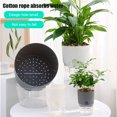 thumbnail image 2 of CAROOTU Plant Pot Cover Indoor Plastic Rattan Flower Cover Round Modern Decor Planter Garden Planter, 2 of 7