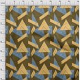 thumbnail image 3 of oneOone Tissu Popeline de Coton Rectangle & Triangle Géométrique Décor Tissu Imprimé BTY 56 Pouces de Large, 3 of 4