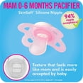 thumbnail image 2 of MAM Original Matte Pacifier (2 pack, 1 Sterilizing Pacifier Case), Pacifiers 0-6 Months, Baby Girl Pacifier, Best Pacifiers for Breastfed Babies, Sterilizing Storage Case, 2 of 4