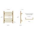 thumbnail image 2 of Sierra Towel Warmer, Polished Gold, Dual Connection, 8 Bars, 2 of 6