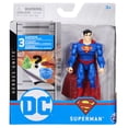 thumbnail image 4 of DC Comics 4-inch SUPERMAN Action Figure with 3 Mystery Accessories, Adventure 7, 4 of 7