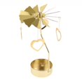 thumbnail image 1 of GUOOL Christmas Decor Rotating Candle Tea Light Holder Candlestick Gold Heart, 1 of 9