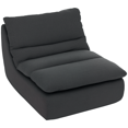 thumbnail image 1 of HOMCOM Canapé de Sol avec Mousse Unique, Chaise de Sol Sans Accoudoirs, Gris, 1 of 9