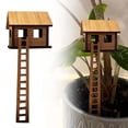 thumbnail image 3 of TIELUTT Mini Tree Planter Accessory Wooden Craft for Ladder Included for Home and Garden Metal 4 Funky Chicken Easter Yard Signs Cemetery Flowers for Vase Winter Small Garden Flags for outside Summer, 3 of 6