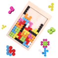 thumbnail image 1 of Wood Puzzle Block Set Fun Educational Puzzle Wooden Building Block for Kids, 1 of 9