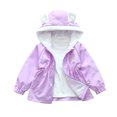 thumbnail image 2 of RXIRUCGD Children's Clothing Children's Spring Coats Small And Medium-sized Children's Spring Coats( Purple, Size:4 Years ), 2 of 5
