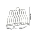 thumbnail image 3 of Silver Kitchen Iron Dish Rack Storage Draining Rack Triangles Shelf Countertop Storage Organizer 5.12X4.33X2.76 Inches 0.31 Lb Space Saving Dish Drying Rack, 3 of 6