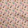 thumbnail image 1 of oneOone Polyester Spandex Peach Fabric Lemon With Leaf Craft Projects Decor Fabric Printed By The Yard 56 Inch Wide, 1 of 4