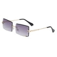 thumbnail image 4 of Milaget Womens Rimless Retro Tinted Lens Eyewear Shades Gray, 4 of 9
