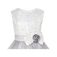 thumbnail image 4 of Girls Dress Glitter Sequin Wedding Bridesmaid Pageant 5 Years, 4 of 5
