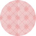 thumbnail image 1 of Ahgly Tapis Rond Lavable en Machine Intérieur Transitionnel Rose Corail Clair, 6 Pieds Rond, 1 of 7