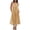 Jaune, variante sur Yubnlvae Bleu 1 Robe pour Femme en Coton et Lin avec Encolure Sans Manches et Couleur Unie., L