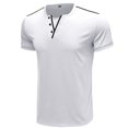 thumbnail image 4 of Birdeem Men Short-Sleeve Beefy Muscle Basic Solid Pure Color Blouse Tee Shirt Top, 4 of 4