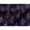 thumbnail image 4 of oneOone Viscose Jersey Fabric Leaves & Floral Block Printed Craft Fabric BTY 60 Inch Wide, 4 of 5